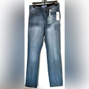 Democracy Blue Straight Leg Jeans with Light Fade